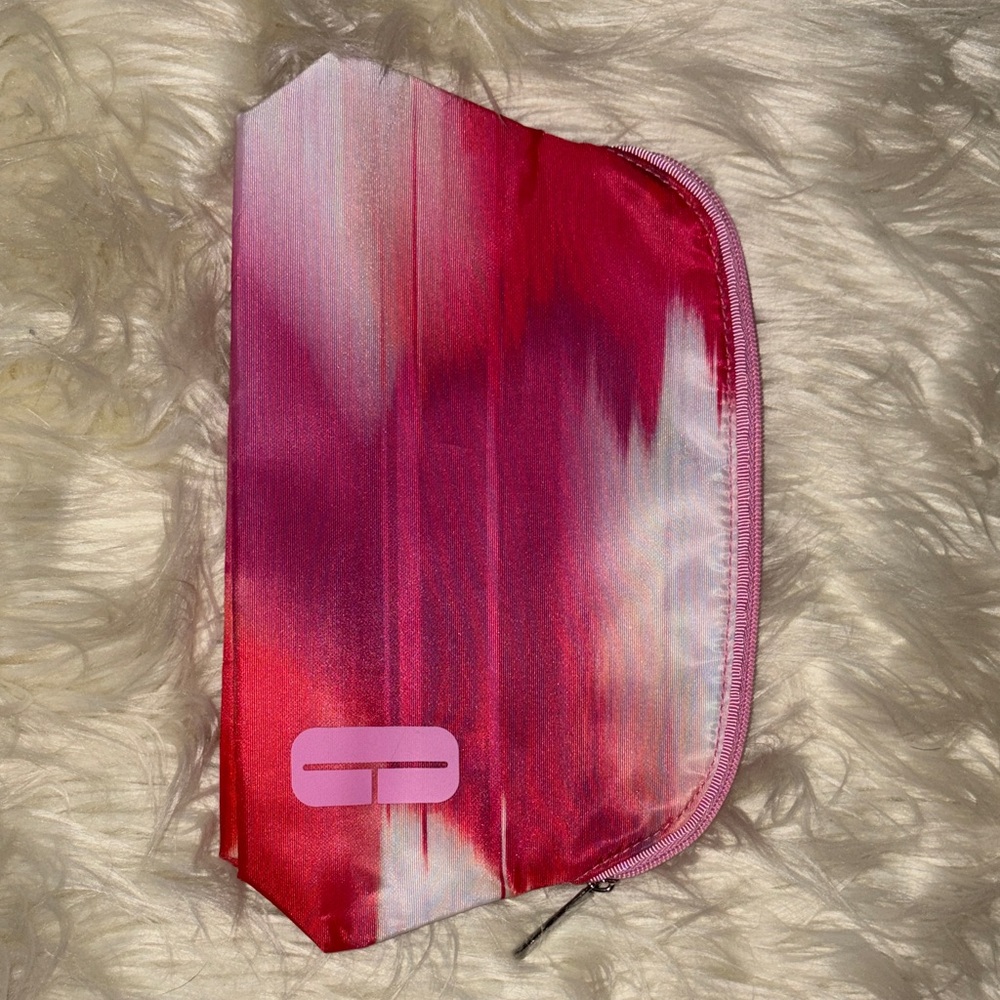 Clinique Pink and Red Cosmetic Bag